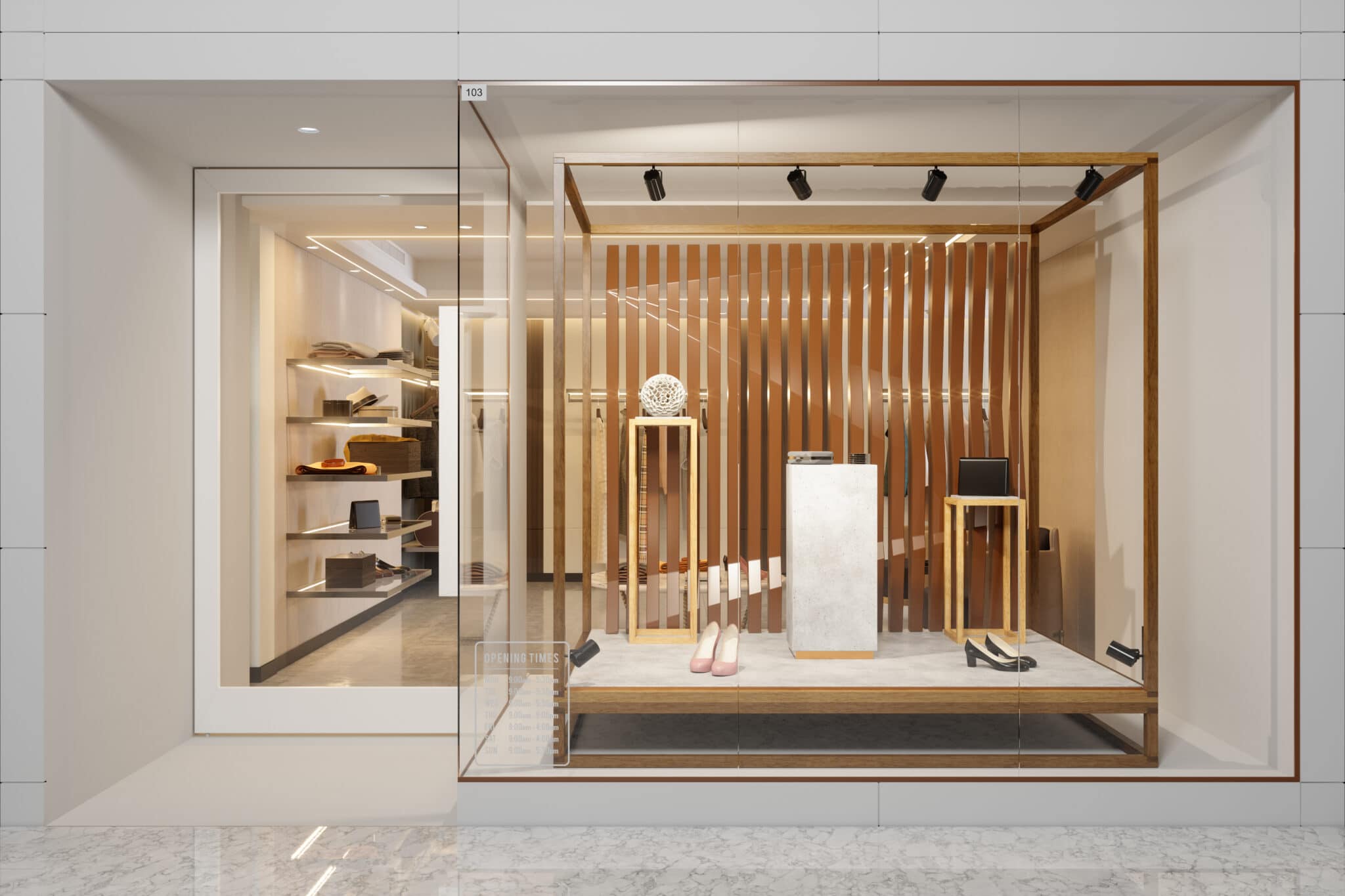 Modern retail interior
