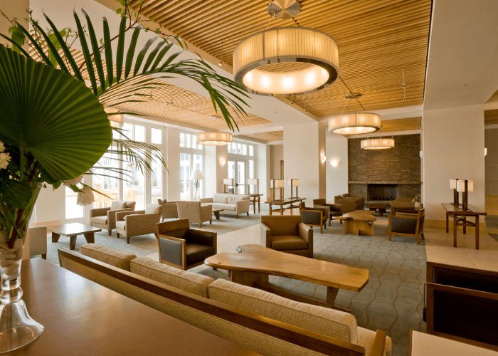 Modern restaurant or hospitality dining interior