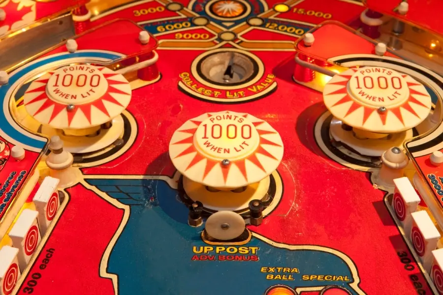 Casino roulette table close-up