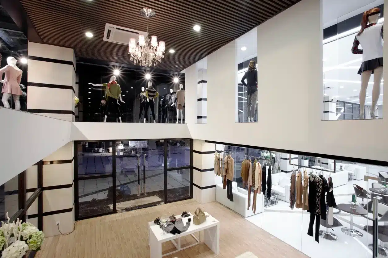 Upscale retail space
