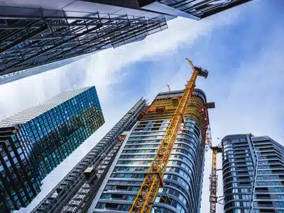 High-rise building under construction